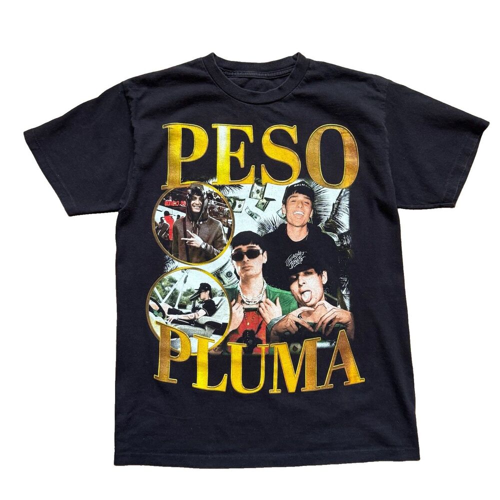 Peso Pluma Shirt Mens Size M Black Graphic Tee Playery Tees